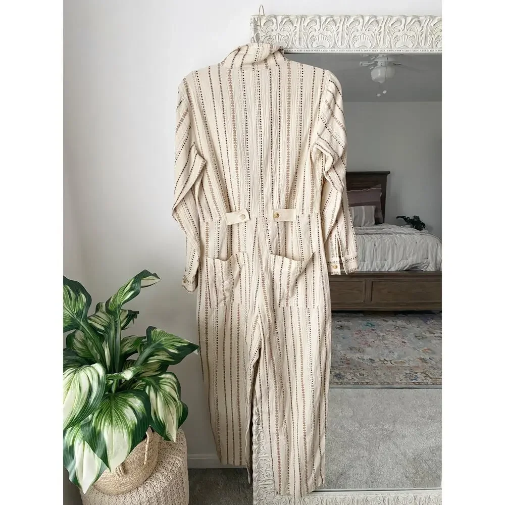 Free People Gia Yarn Dye Coveralls